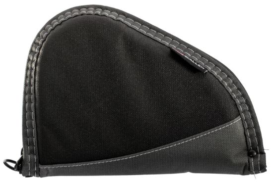 Picture of Allen 4448 Deluxe Handgun Case Black W/Gray Trim, Foam Padding, Non-Absorbent Lining & Lockable Zipper 8" L 