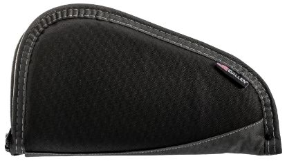 Picture of Allen 44411 Deluxe Handgun Case Black W/Gray Trim, Foam Padding, Non-Absorbent Lining & Lockable Zipper 11" L 