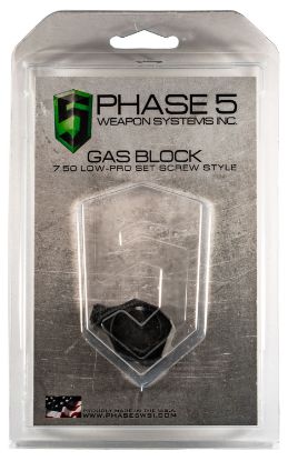 Picture of Phase 5 Weapon Systems Loprogas Lo-Pro Gas Block Mag Phosphate 4140 Chromoly Steel 0.95" 