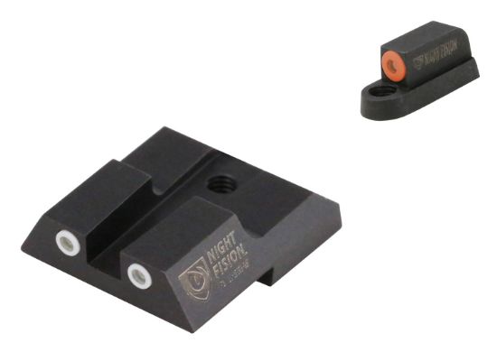 Picture of Night Fision Czu076003ogwg Tritium Night Sights For Cz-Usa Black| Green Tritium Orange Ring Front Sight Green Tritium White Ring Rear Sight 