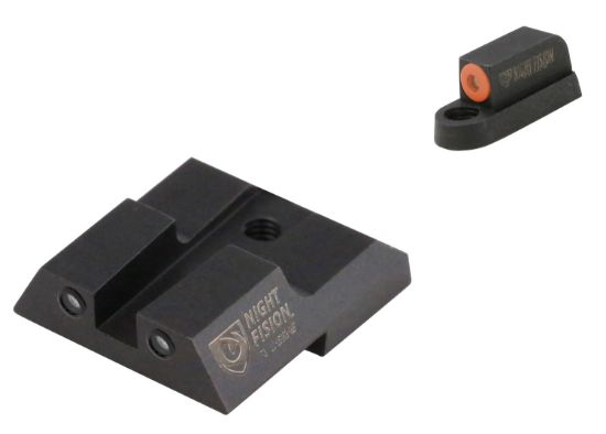 Picture of Night Fision Czu076003ogzg Tritium Night Sights For Cz-Usa Black| Green Tritium Orange Ring Front Sight Green Tritium Black Ring Rear Sight 