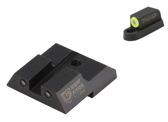 Picture of Night Fision Czu076003ygzg Tritium Night Sights For Cz-Usa Black| Green Tritium Yellow Ring Front Sight Green Tritium Black Ring Rear Sight 