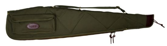 Picture of Boyt Harness Ogc98pm09 Alaskan Rifle Case 44" Waxed Od Green Canvas W/ Brass Hardware & Quilted Flannel For Scoped Rifles 