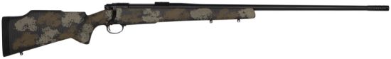 Picture of Nosler 42148 M48 Long-Range 300 Win Mag 3+1 26" Barrel, Graphite Black Cerakote Metal Finish, Black With Green/Tan Sponge Pattern Manners Mcs-T Elite Tac Stock 