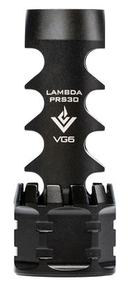 Picture of Vg6 Precision Apvg100029ar1 Lambda Black Nitride 17-4 Stainless Steel With 5/8"-24 Tpi & 2.95" Oal For Multi-Caliber M5 Platform (30 Cal-300 Win Mag Compatible) 