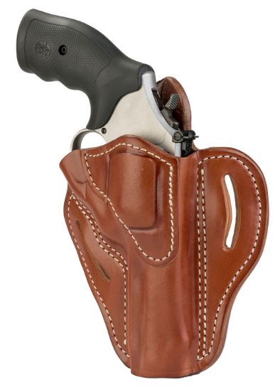 Picture of 1791 Gunleather Rvh2cbrr Rvh2 Owb Size 02 Classic Brown Leather Belt Slide Fits Ruger Gp100/S&W K Frame Right Hand 