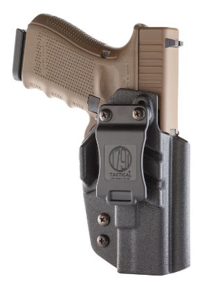 Picture of 1791 Gunleather Taciwbglockblkr Tactical Kydex Iwb Black Kydex Belt Clip Compatible W/Glock Right Hand 