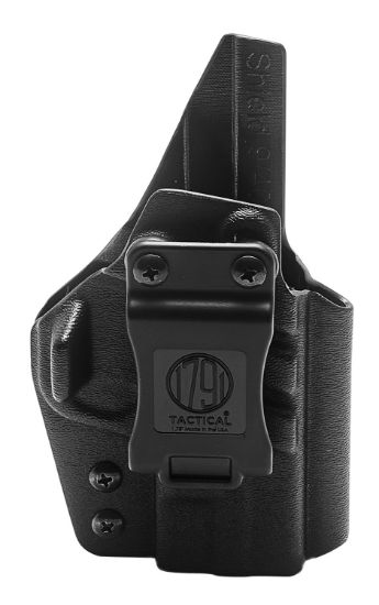 Picture of 1791 Gunleather Taciwbshieldblkr Tactical Kydex Iwb Black Kydex Belt Clip Fits S&W Shield 