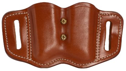 Picture of 1791 Gunleather Magf22cbra Mag-F Double Mag Holster Classic Brown Leather Belt Slide Compatible W/ Double Stack Ambidextrous 