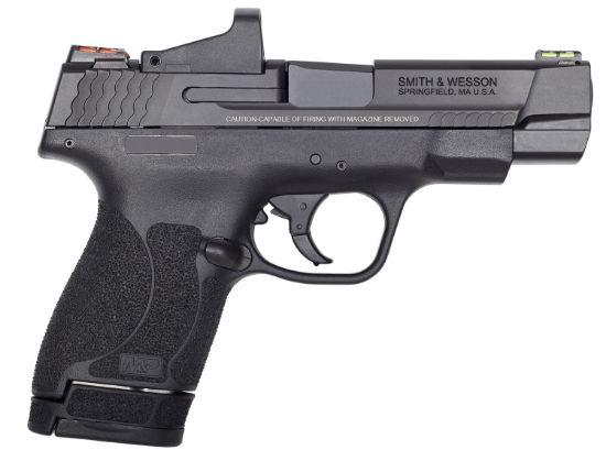 Picture of Smith & Wesson 11786 Performance Center M&P Shield M2.0 9Mm Luger 4" 7+1,8+1 Matte Black Black Armornite Stainless Steel Slide Black Polymer Grip (Optic Ready) 