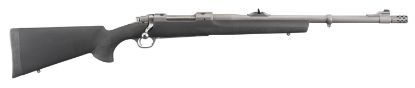 Picture of Ruger 57100 Hawkeye Alaskan Full Size 375 Ruger 3+1 20" Matte Stainless Steel Threaded Barrel, Integral Scope Mounts Stainless Steel Receiver, Black Hogue Overmolded Synthetic Stock 