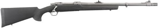 Picture of Ruger 57101 Hawkeye Alaskan Full Size 338 Win Mag 3+1 20"Matte Stainless Steel Threaded Barrel, Integral Scope Mounts Stainless Steel Receiver, Black Hogue Overmolded Synthetic Stock 