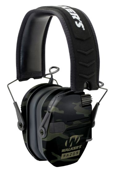 Picture of Walker's Gwprsemmccg Razor Slim Electronic Muff 23 Db Over The Head Multi-Cam/Black Polymer 