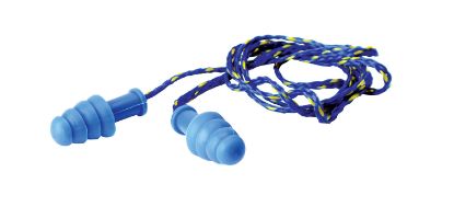 Picture of Walker's Gwptprcordbl Corded Foam Ear Plugs 27 Db In The Ear Blue Adult 