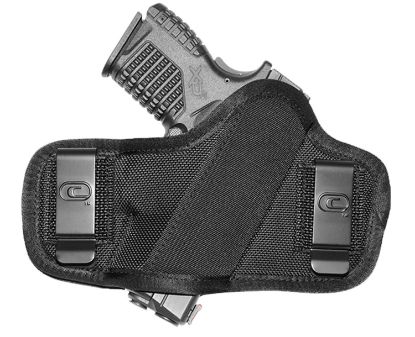 Picture of Crossfire Shooting Gear Crfclponsa1s2 The Clip-On Owb Black Ballistic Nylon Belt Clip Fits Subcompact 2-2.50" Barrel Ambidextrous 