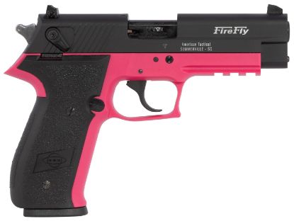 Picture of Gsg Gerg2210ffp Firefly 22 Lr 10+1 4" Black Serrated Slide, Pink Zinc Alloy W/Accessory Rail Frame, Black Polymer Grip 