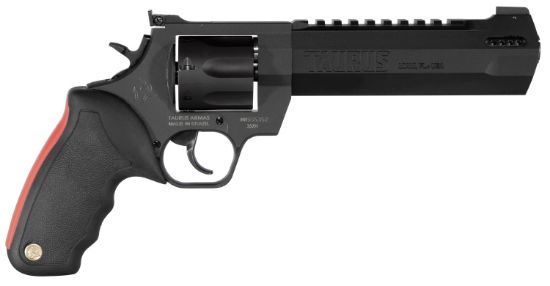 Picture of Taurus 2357061Rh Raging Hunter 357 Mag 7Rd 6.75" Matte Black Oxide Steel Black Rubber With Integrated Red Cushion Insert Grip 