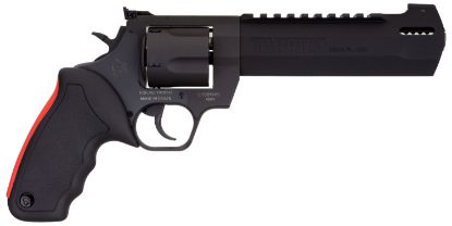 Picture of Taurus 2454061Rh Raging Hunter 454 Casull 5Rd 6.75" Matte Black Oxide Steel Black Rubber With Integrated Red Cushion Insert Grip 