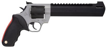 Picture of Taurus 2454085Rh Raging Hunter 454 Casull 5Rd 8.37" Matte Black Oxide Cylinder & Barrel Matte Stainless Steel Frame Black Rubber With Integrated Red Cushion Insert Grip 