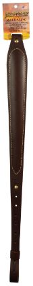 Picture of Hunter Company 027136R Cobra Sling Made Of Antique Brown Leather With Suede Lining, Padded Design & 1" Swivels For Rifles 