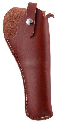 Picture of Hunter Company 24004 Crossdraw Owb Size 04 Chestnut Tan Leather Belt Slide Fits Med/Lg Da Revolver Fits 6" Barrel Right Hand 