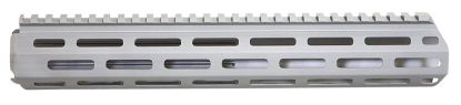 Picture of Q Llc 12Hbmlokarhg Handguard M-Lok Aluminum Gray Q Llc Honey Badger 12" 
