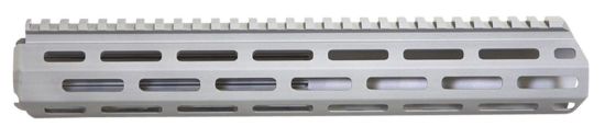 Picture of Q Llc 12Hbmlokarhg Handguard M-Lok Aluminum Gray Q Llc Honey Badger 12" 