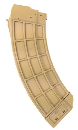 Picture of Us Palm Ma693a Standard 30Rd 7.62X39mm Fits Ak-47 Flat Dark Earth Polymer W/Stainless Steel Latch 