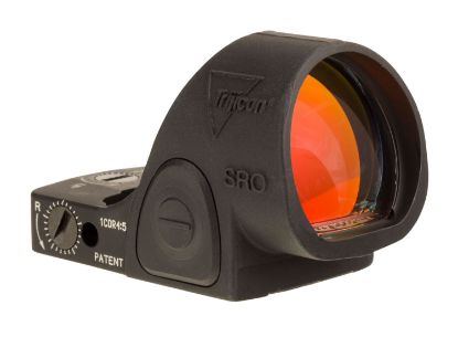 Picture of Trijicon 2500003 Sro Matte Black 1X 25Mm X 22.5Mm 5 Moa Red Dot Reticle 5.0 Moa Dot Handgun Features Lock In/Out Mode 