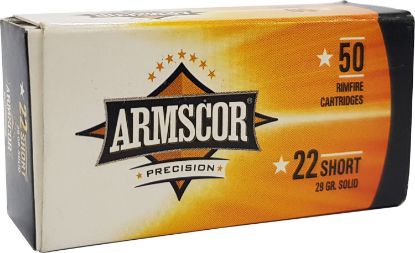 Picture of Armscor 50415 Precision 22 Short 29 Gr Solid Point 50 Per Box/ 100 Case 