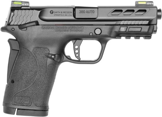 Picture of Smith & Wesson 12717 Performance Center M&P Shield Ez M2.0 380 Acp 3.80" 8+1 Black Black Armornite Stainless Steel Slide Black Polymer Grip 