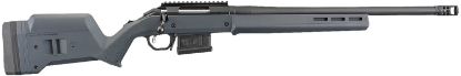 Picture of Ruger 26993 American Hunter Full Size 308 Win 5+1 20" Matte Black Heavy Threaded Barrel, Matte Black Picatinny Rail Steel Receiver, Gray Adj Magpul Hunter Synthetic Stock, Right Hand 