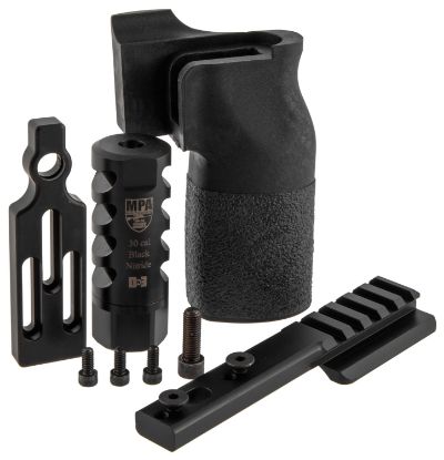 Picture of Masterpiece Arms 65Pmraccbundle Accbundle Dn3 Muzzle Brake, Vertical Grip, V4 Spigot Mount & Bag Rider For 6.5 Creedmoor Masterpiece Arms Pmr 