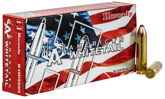 Picture of Hornady 82242 American Whitetail 450 Bushmaster 245 Gr Interlock 20 Per Box/ 10 Case 