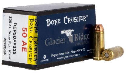 Picture of Magnum Research Dep50fp325 Bonecrusher 50 Ae 325 Gr Flat Point 25 Per Box/ 20 Cs 