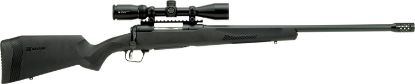 Picture of Savage Arms 57493 110 Apex Hunter Xp 450 Bushmaster 3+1 22", Matte Black Metal, Synthetic Stock, Muzzle Brake, Vortex Crossfire Ii 3-9X40mm Scope 