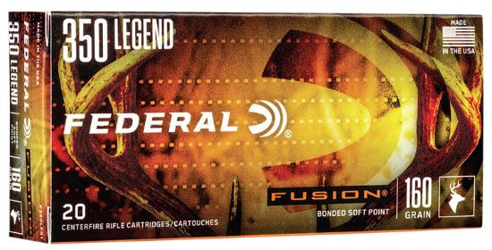 Picture of Federal F350lfs1 Fusion 350 Legend 160 Gr Fusion Soft Point 20 Per Box/ 10 Case 