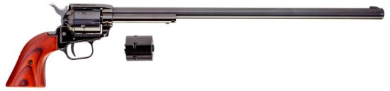 Picture of Heritage Mfg Rr22mb16 Rough Rider 22 Lr/22 Wmr 6 Shot, 16" Black Steel Barrel, Black Zinc Alloy Frame, Black Cylinder Cocobolo Grip, Hammer/Thumb Safety, Exposed Hammer 