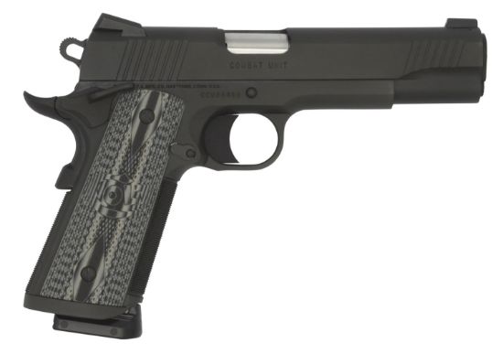 Picture of Colt Mfg O1080ccu Ccu Government 45 Acp 8+1 5" Stainless National Match Barrel, Matte Black Dlc Serrated Stainless Steel Slide & Frame, Black Scalloped G10 Grip, Ambidextrous 