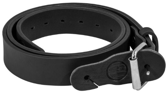 Picture of 1791 Gunleather Blt014246sbla 01 Gun Belt Stealth Black Leather 42/46 1.50" Wide Buckle Closure 