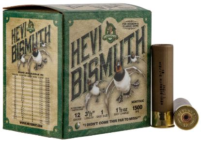 Picture of Hevi-Shot Hs14501 Hevi-Bismuth 12 Gauge 3.50" 1 1/2 Oz Bismuth 1 Shot 25 Per Box/ 10 Case 