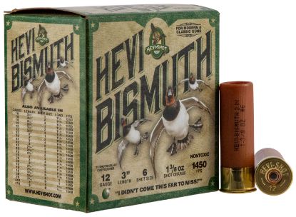 Picture of Hevi-Shot Hs14006 Hevi-Bismuth 12 Gauge 3" 1 3/8 Oz Bismuth 6 Shot 25 Per Box/ 10 Case 