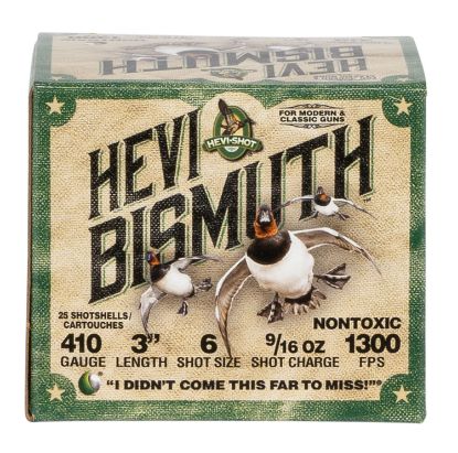 Picture of Hevi-Shot Hs19006 Hevi-Bismuth 410 Gauge 3" 9/16 Oz Bismuth 6 Shot 25 Per Box/ 10 Case 