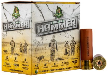 Picture of Hevi-Shot Hs28004 Hevi-Hammer 12 Gauge 3" 1 1/4 Oz 4 Shot 25 Per Box/ 10 Case 