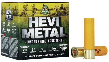 Picture of Hevi-Metal Hs39002 Hevi-Metal Longer Range 20 Gauge 3" 1 Oz 2 Shot 25 Per Box/ 10 Case 