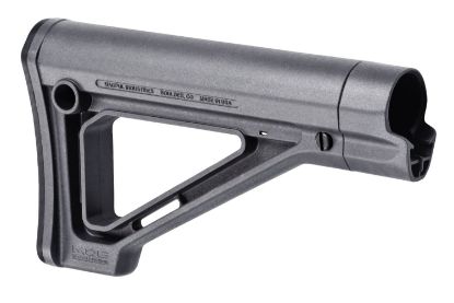 Picture of Magpul Mag480-Gry Moe Carbine Stock Fixed Stealth Gray Synthetic For Ar-15, M16, M4 With Mil-Spec Tube (Tube Not Included) 