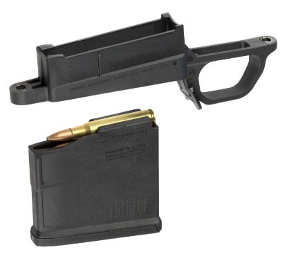 Picture of Magpul Mag489-Blk Bolt Action Mag Well Hunter 700L Stock Made Of Polymer W/ Black Finish Includes Pmag5 Ac Magazine 