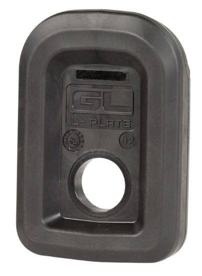 Picture of Magpul Mag567-Blk Gl L-Plate Made Of Polymer W/ Over Molded Rubber & Black Finish For Pmag 17 Gl9/15 Gl9 Magazines 