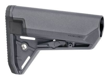 Picture of Magpul Mag653-Gry Moe Sl-S Carbine Stock Stealth Gray Synthetic For Ar-15, M16, M4 With Mil-Spec Tube (Tube Not Included) 