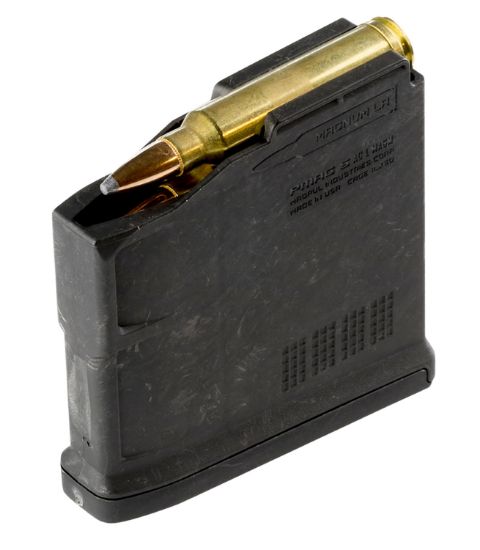 Picture of Magpul Mag698-Blk Pmag Magnum 5Rd Aics 257 Wthby Mag/300 Win Mag/270 Wthby Mag/264 Win Mag/7Mm Rem Fits Bolt Action Rifles/Long Action Black Polymer 